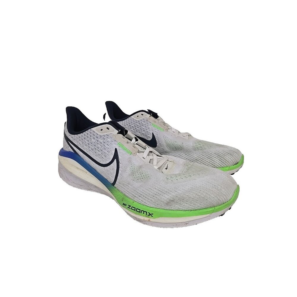 Nike Men's Vomero 17 FN1139-100 Running Shoe White/Green/Blue Size 12M